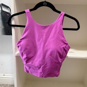 lululemon athletica align High-Neck Crop Tank Top in Pow Pink